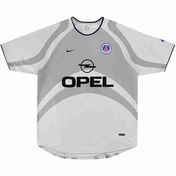 Tailandia Camiseta Paris Saint Germain 2ª Retro 2001 Gris Thailande Maillot 2rd Paris Saint Germain Retro 2001 Gris