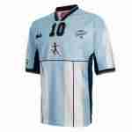 Thailande NO.10 Maradona Maillot 1rd Argentine Retro 2001 Bleu